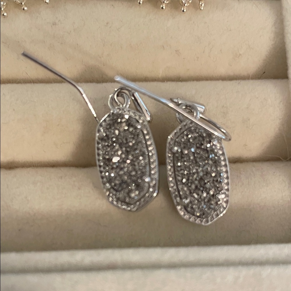 Kendra Scott Silver Dangle Earrings